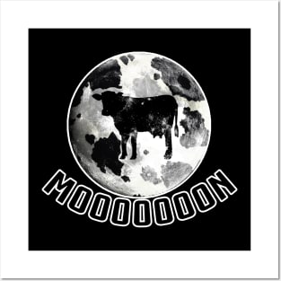 moon cow Posters and Art